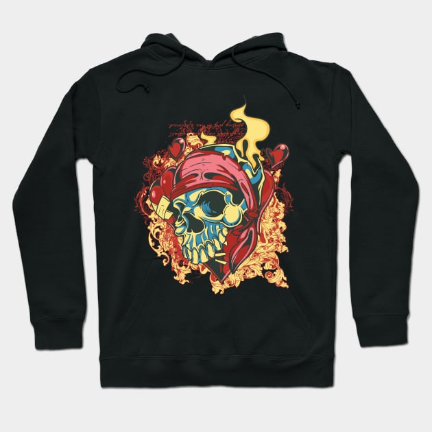 Pirate Skull Hoodie by imdesign